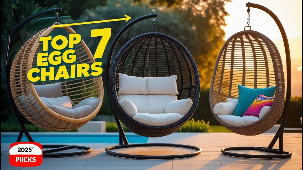 TOP 7 Best hanging egg chairs In 2025 | Reviews & Buyer's Guide