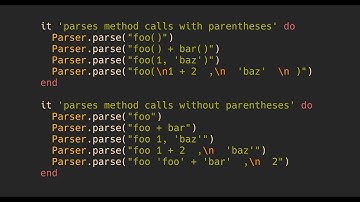 Parsing Expression Grammar (PEG) [05]: Parsing Method Calls
