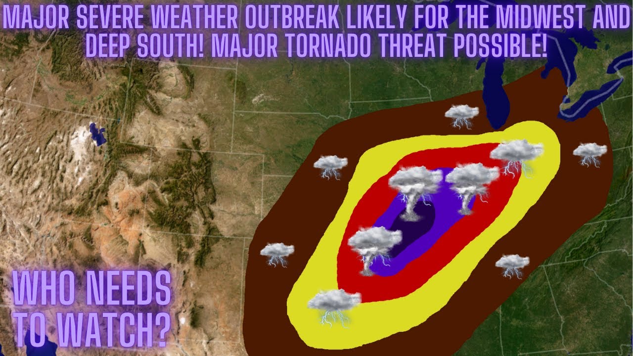 Severe Weather Likely For The Midwest And South! Major Tornado Threat ...