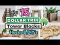 Top 15 dollar tree diys using tumbling tower blocks  jenga blocks decor diys