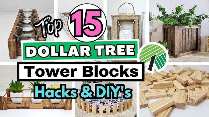 Dollar Tree 🌳 Jenga Block Glue Stand 2.0 