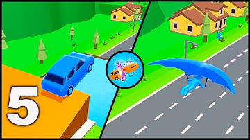🚤 Shape shifting 🚗Gameplay Walkthrough Level 5 (iOS, Android)