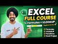 MS Excel Full Course with Formulas &amp; VLOOKUP | Format as Table, Functions &amp; Excel  for Beginners