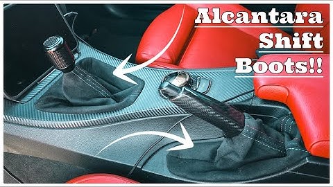 Make Your BMW E9X Interior Look Amazing With These Alcantara Shift Boots ( 328i 335i M3 E90 E92 )