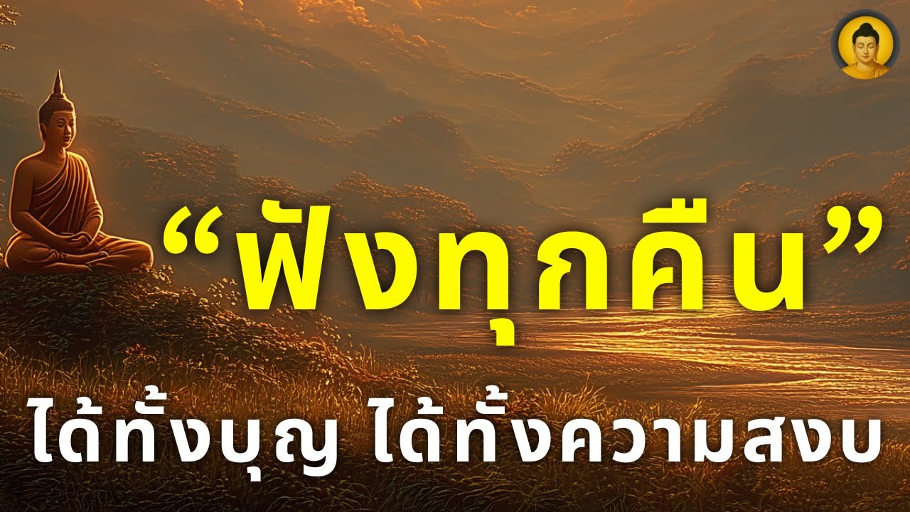 ฟังธรรมะก่อนนอน เติมบุญ–เปิดดวง | ฟังแล้วได้บุญมาก เทวดาคุ้มครองทั้งคืน