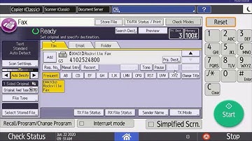 Faxing Features on Your Ricoh Savin IM Series