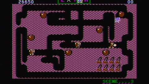 Mr. Do Atari XL/XE Game Play