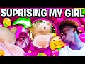 SURPRISING MY CRUSH WITH A GIFT *cute reaction*