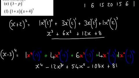 Core 2 - Binomial Expansion 1 - Pascals Triangle