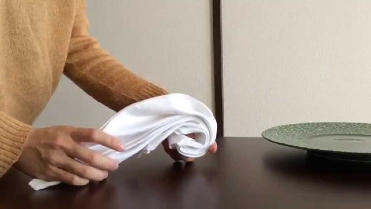 テーブルナプキンの折り方 フェスティバル おもてなしのレッスン Omotenashi Napkin Folding Lesson Festivalby Precious Plus Youtube