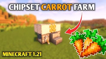 EASIEST Chipset Carrot Farm in Minecraft 1.21 – Fast & Efficient