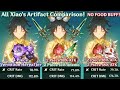 XIAO NEW ARTIFACTS COMPARISON! 4PC VERMILLION HEREAFTER VS  VIRIDESCENT GLADIATOR/SHIMENAWA SHOWCASE