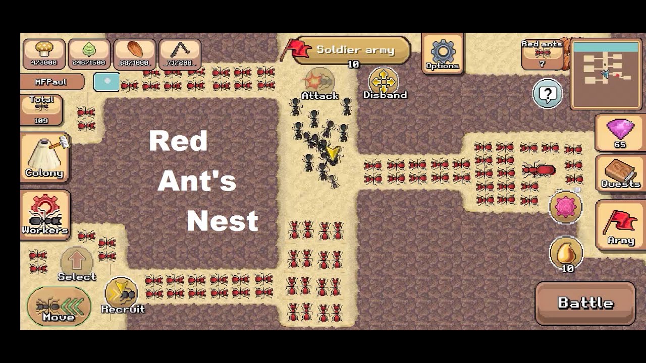 Карта улья покет антс