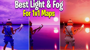 The *BEST* LIGHT & FOG Color Settings For 1v1 Maps in Fortnite! (Best Lighting for 1v1 Maps)