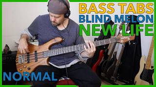 Bass Tabs Play Along | New Life | Blind Melon | PookLowEnd