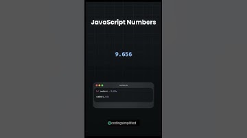 Numbers in JS. #javascript #programming #coder #viral #css #explore #shorts