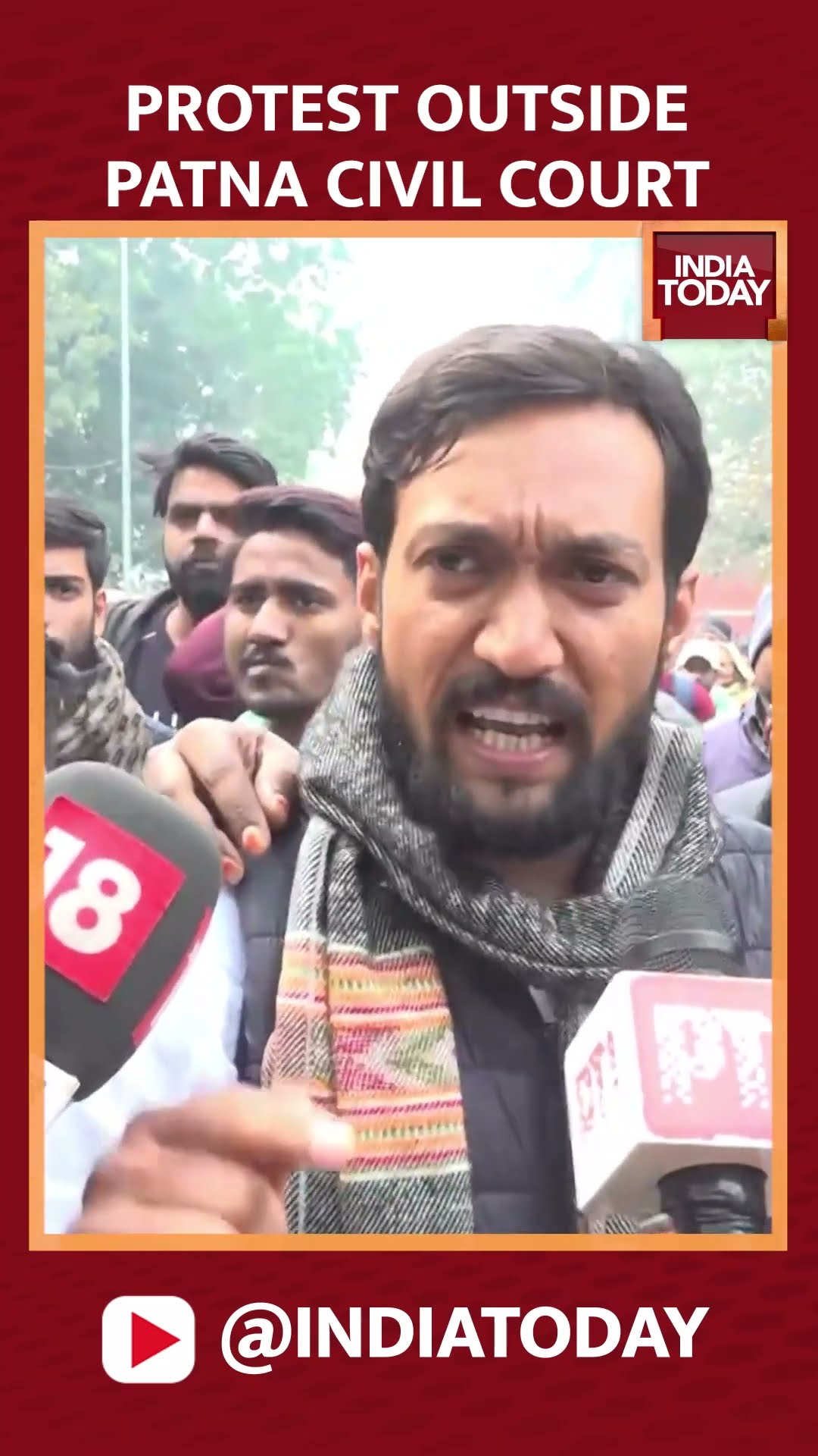 Students Protest Outside Civil Court After Arrest Of Prashant Kishor