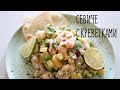 Севиче с креветками |  Легкое блюдо с креветками