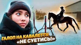 ТРЕНИРОВКА Глазами Тренера ! ГАЛОП на кавалетти / VLOG