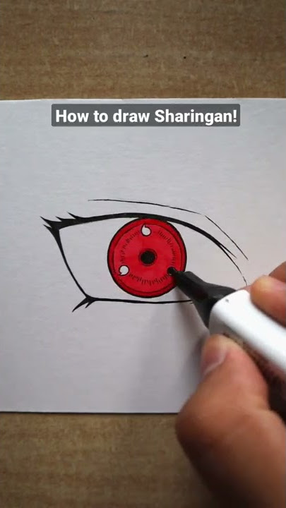 How to draw Sharingan eye #shorts