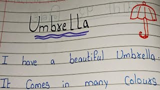 Few Lines on Umbrella  / Essay on Umbrella/ Easy 10 lines Essay on Umbrella in english