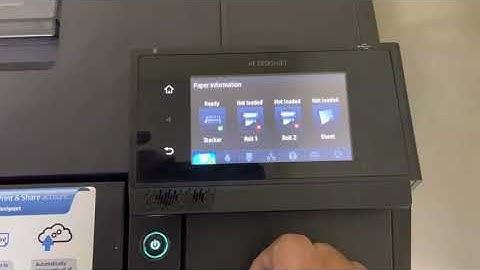 How to loading Paper for HP Plotter T1500 # Short Video #