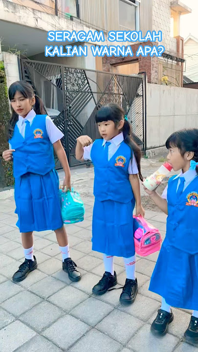 DISTA DOMINIQUE DARLEEN SERAGAM  SEKOLAH BIRU!!  #trend #shortviral