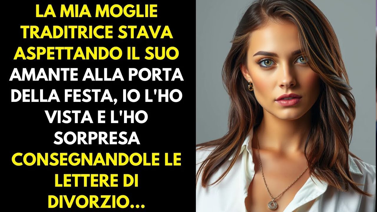 Mia moglie traditrice era sulla porta della festa ad aspettare il suo amante, le ho dato i documenti