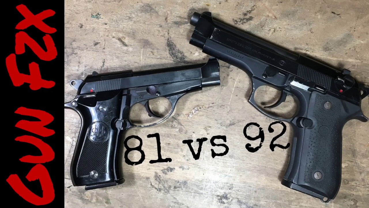 Beretta 92 96 vs Beretta 81 84 85 - YouTube