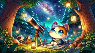 Melodies of Enchantment l Music Channel capturing the Serene and Magical Scene with a Cat