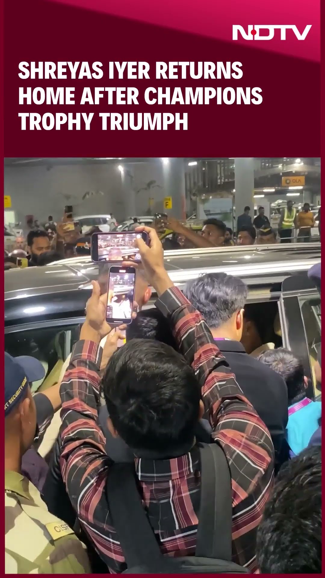 Shreyas Iyer Returns Home After Champions Trophy Triumph