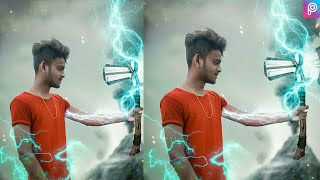 Thor Photo Editing Concept in Picsart || Thor Photo Editing Tutorial screenshot 4