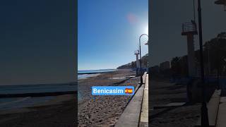 Benicasim Beach ahora en directo live  #navidad #españa #playa #christmas #4k #travel #Valencia #uhd