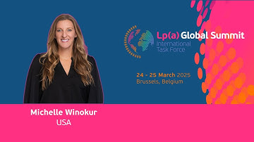 Dr Michelle Winokur at the Lp(a) Global Summit, Brussels 2025