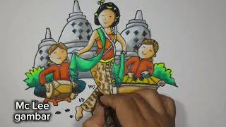 Tutorial Menggambar Kartun Tari Gambyong Jawa | Step by Step Gambar Budaya Indonesia Tutorial Menggambar Kartun Tari Gambyong Jawa | Step by Step Gambar Budaya Indonesia