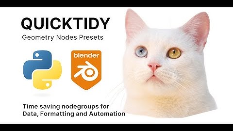 QuickTidy Geometry Nodes Presets