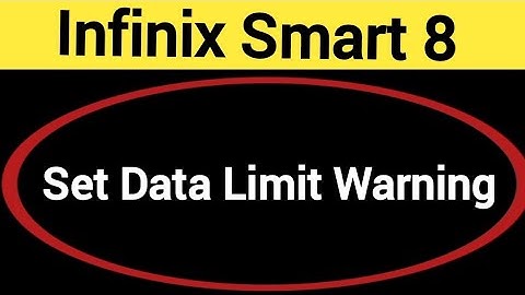 how to set data limit warning,Infinix Smart 8 me data limit kaise set karen