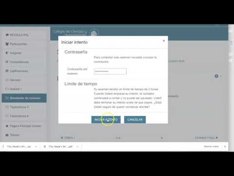 tutorial examen PAL moodle cch