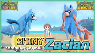 Zacian (Shiny vs Normal) | Legendary Pokemon | Comparison (Side by Side)