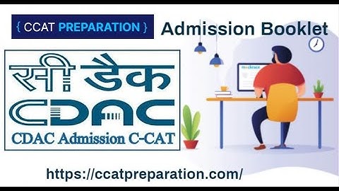 CDAC Exam September 2021 | Admission Booklet | CCATPREPARATION