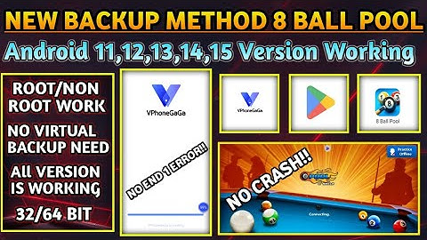 😱New Backup Method ||🔥 8 Ball Pool Crash Fix|| Android 11,12,13,14,15 Working 😍|| End 1 Error Fix ||