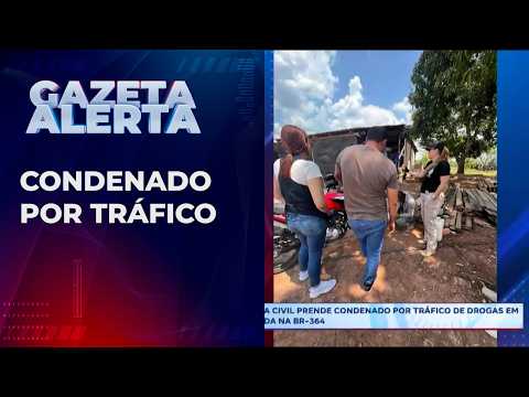 Civil Police arrest drug trafficking convict at a farm on BR-364