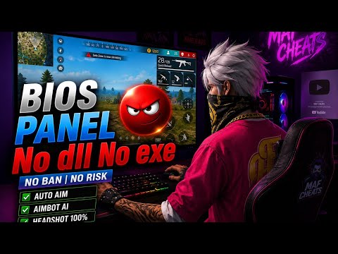 BIOS Undetectable Panel for Free Fire PC | OB54 | 100% Fake Damage Fix | Tournament Panel 🎁