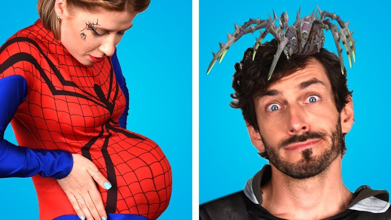 IF SUPERHEROES WERE PREGNANT || Funny Pregnancy Situations & Awkward Moments by Crafty Panda School