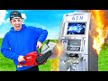 First to Break Into the ATM Keeps What's Inside!