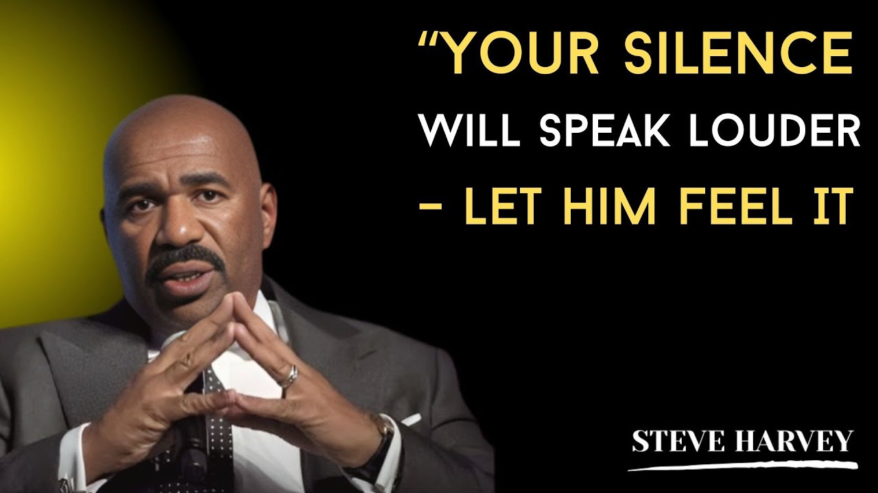“🤐 Your Silence Speaks Louder – Make Him Notice 💥 | Steve Harvey 🔥”