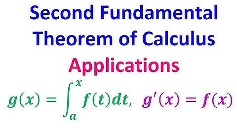 7.1C  Applications of the Second Fundamental Theorem of Calculus