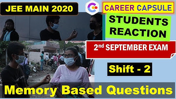 JEE MAIN 2020 (September) Day 2 Shift 2: Students