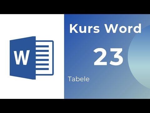 Kurs Word 23 - Tabele