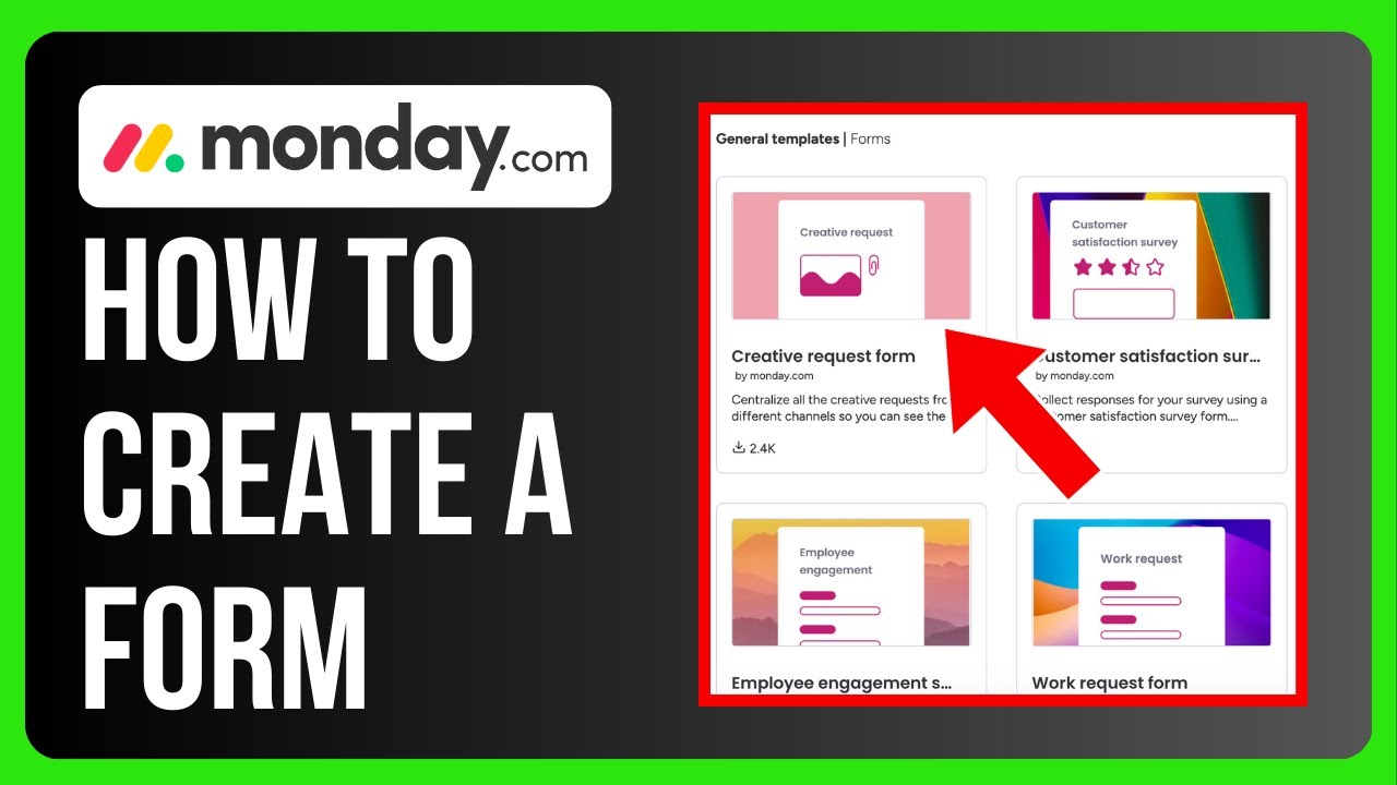 Monday Create Form How to Create a Form on Monday.com - YouTube